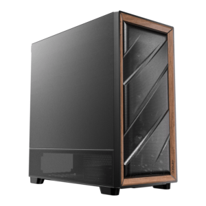 Antec FLUX SE E-ATX | ATX | Micro-ATX | ITX Mid-Tower Gaming Chassis Wood Front Panel- Black