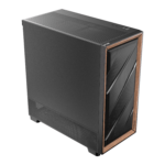 Antec FLUX SE E-ATX | ATX | Micro-ATX | ITX Mid-Tower Gaming Chassis Wood Front Panel- Black - Image 4
