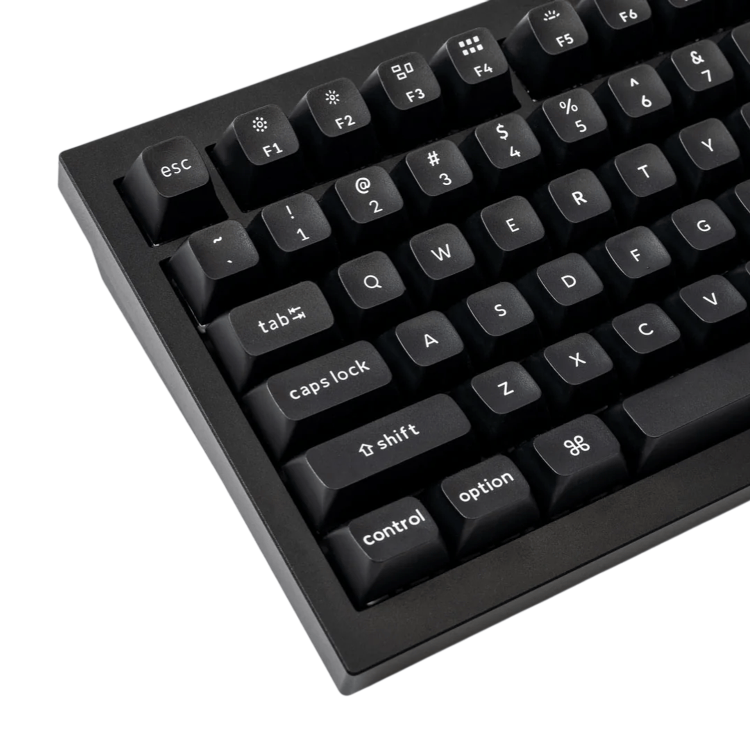 Keychron double Shot KSA PBTFull Keycap Set - White On Black 2