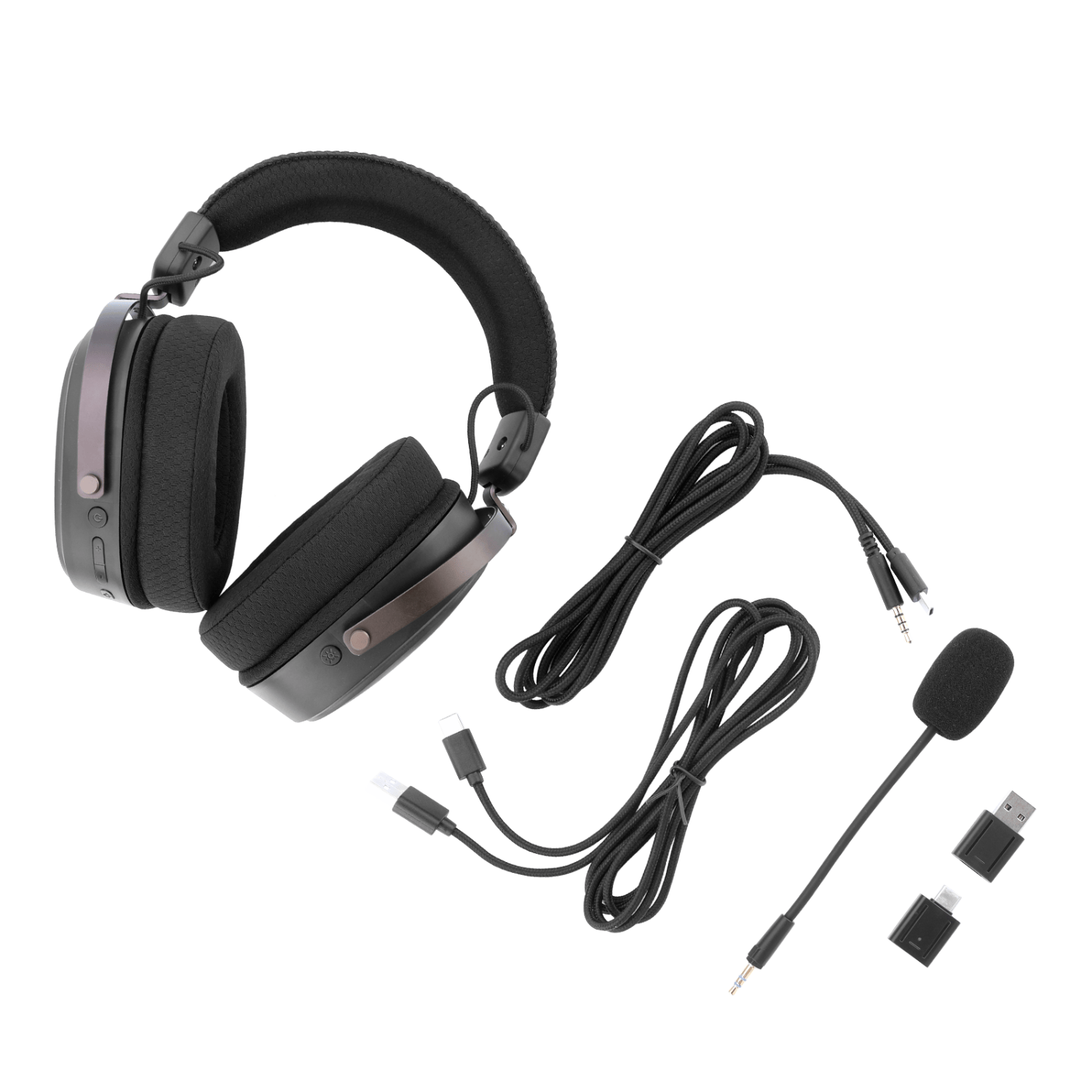 Redragon FURY WRS Over-Ear Wireless Gaming Headset - Black 6