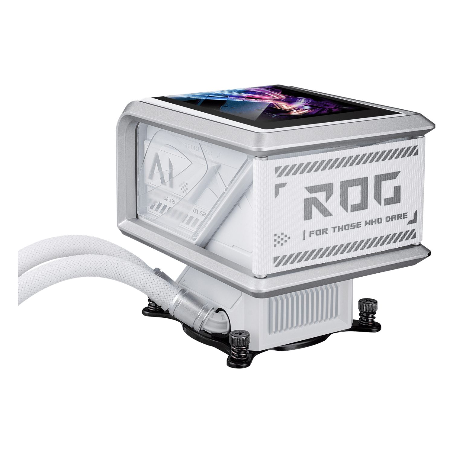 ASUS ROG Ryuo IV SLC 360 ARGB White Edition 360MM Liquid CPU Cooler - White view 4