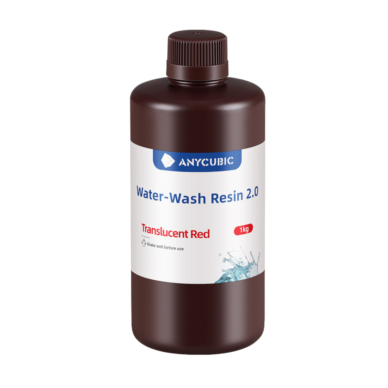 Anycubic Water Wash Resin 2.0 – Translucent Red 2
