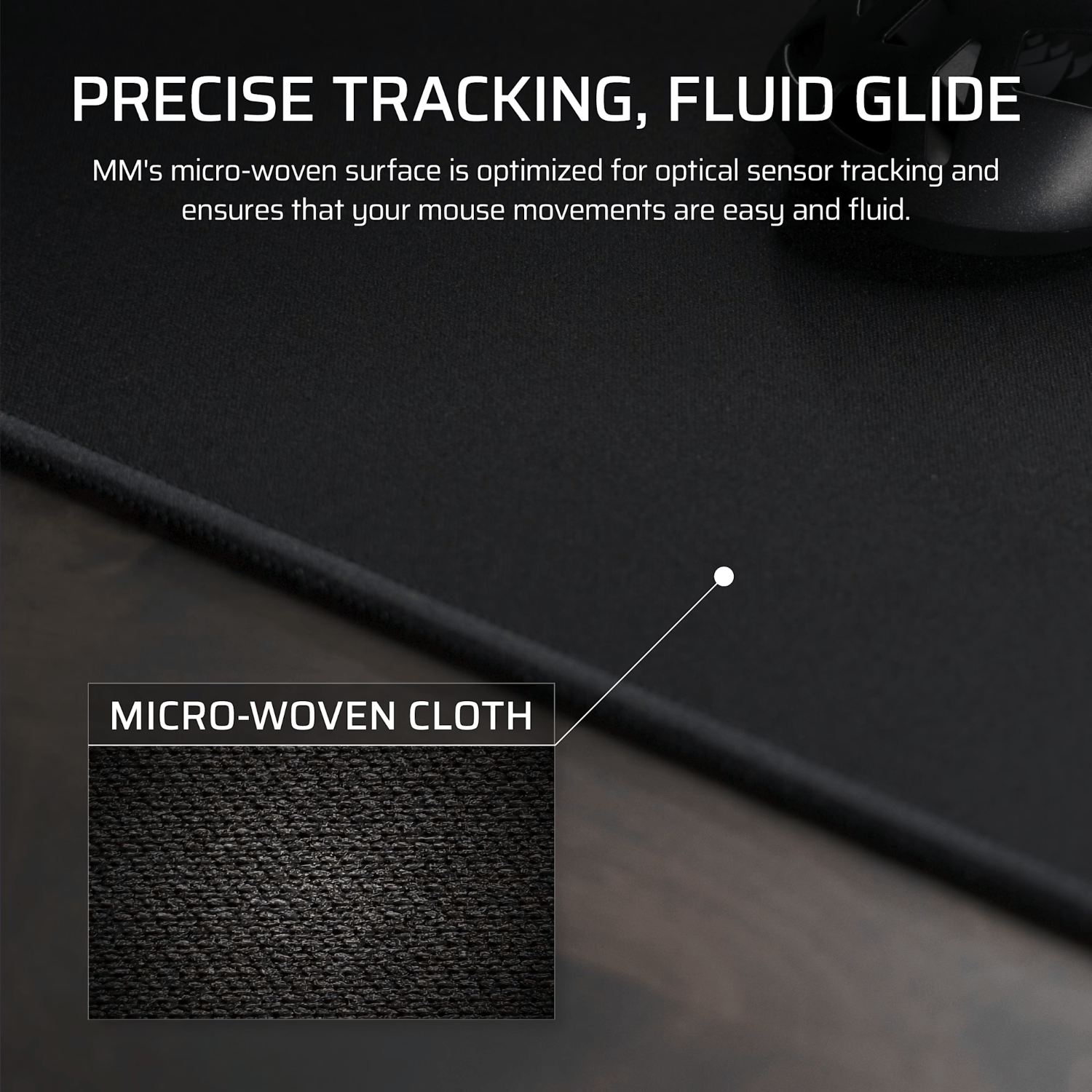 Corsair MM Anti-fray Cloth Gaming Mouse Pad XL - Black 5