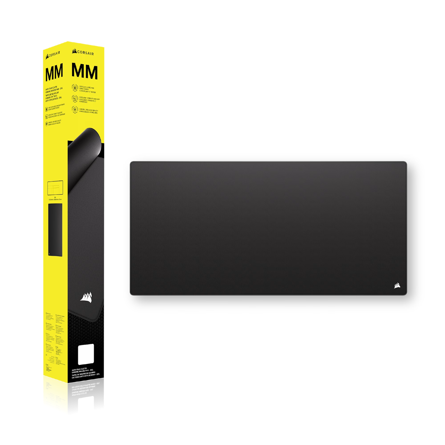 Corsair MM Anti-fray Cloth Gaming Mouse Pad 3XL - Black 6