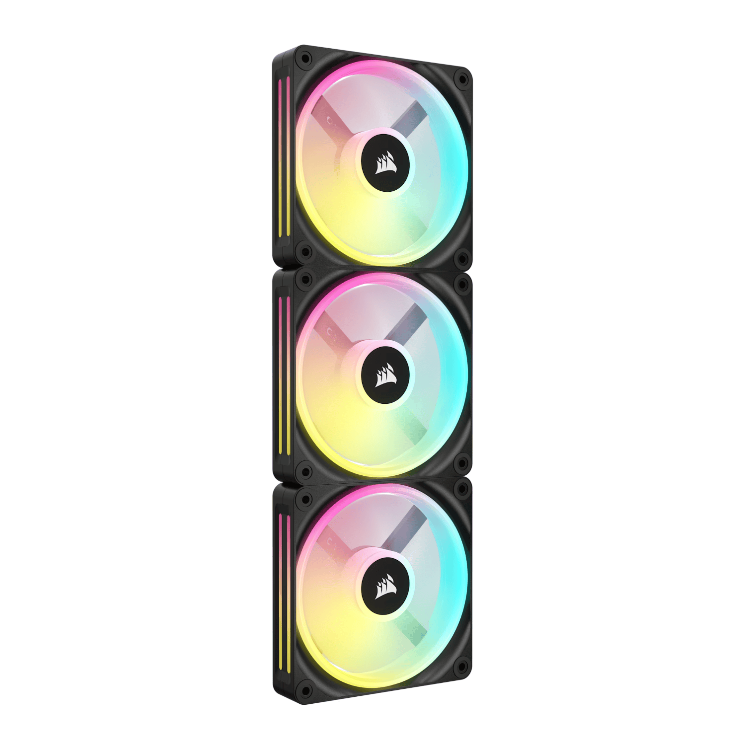 Corsair iCUE LINK QX120 RGB 120mm PWM PC Fans Starter Kit with iCUE LINK System Hub 2