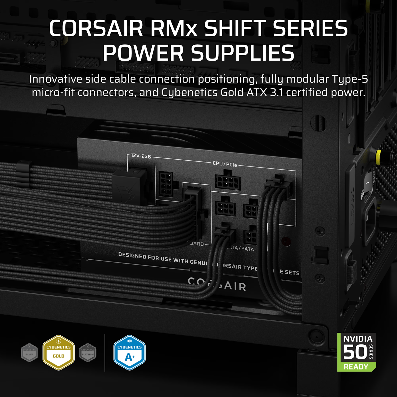 Corsair RM850x SHIFT 80 PLUS Gold Fully Modular ATX Power Supply 4