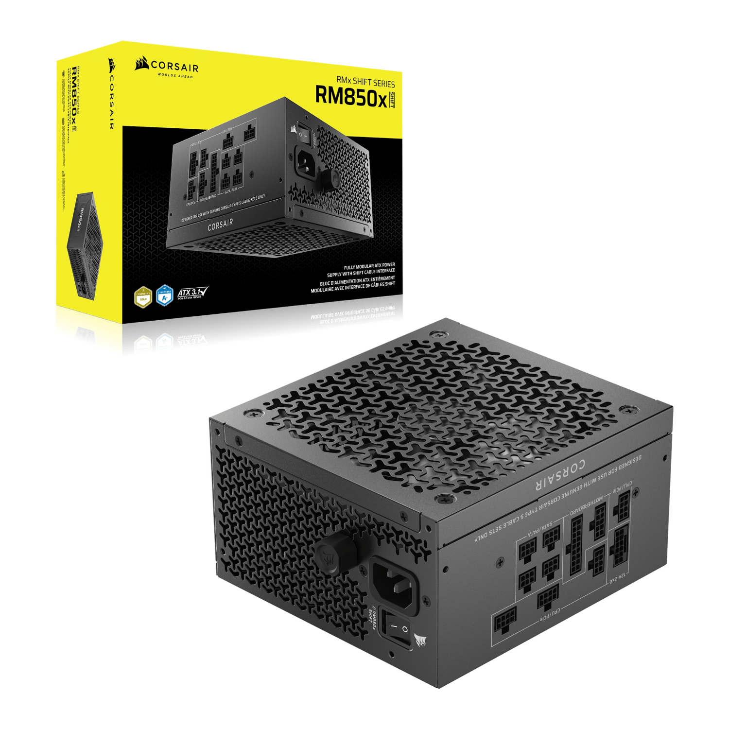 Corsair RM850x SHIFT 80 PLUS Gold Fully Modular ATX Power Supply 7