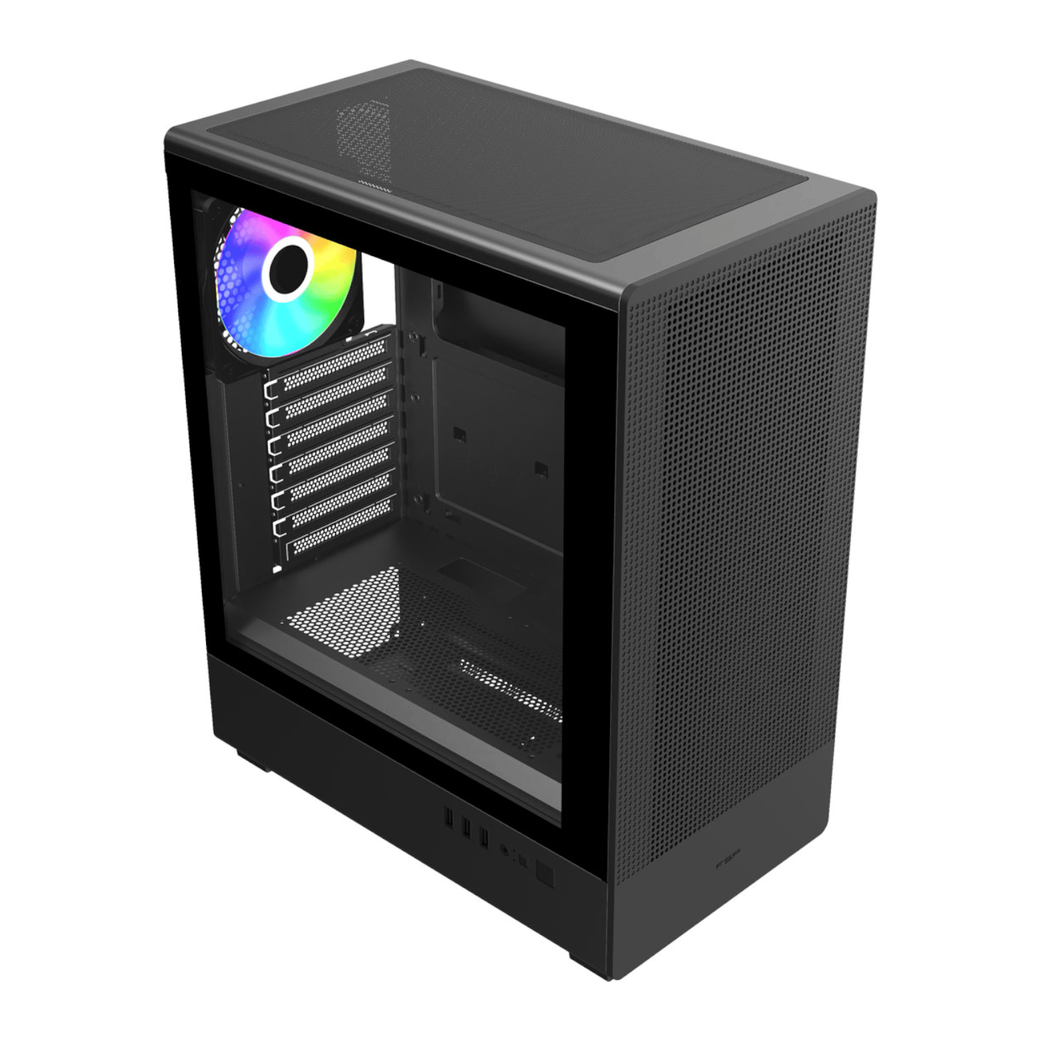 FSP M221-BA ATX Mid Tower Gaming Chassis - Black 2