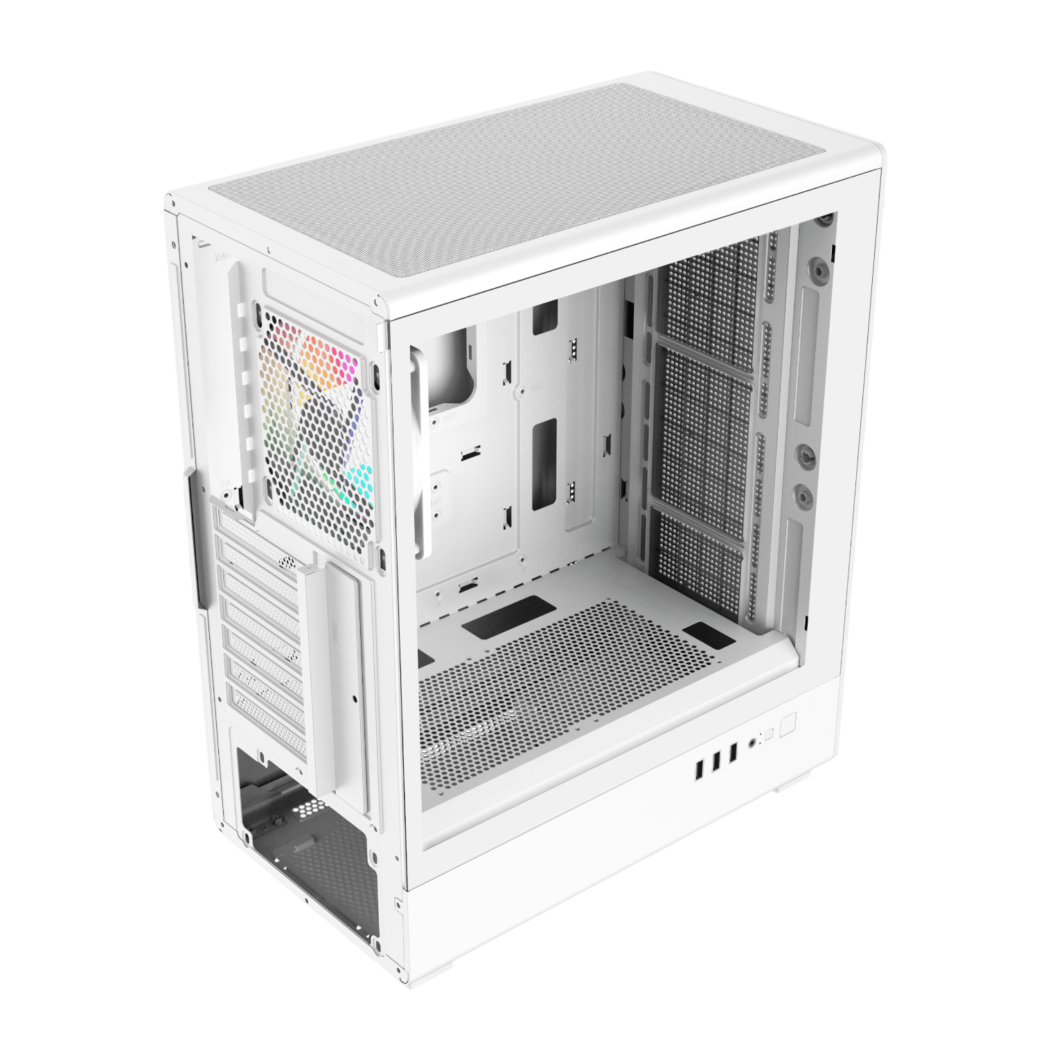 FSP M221 ATX Mid Tower Gaming Chassis - White 5
