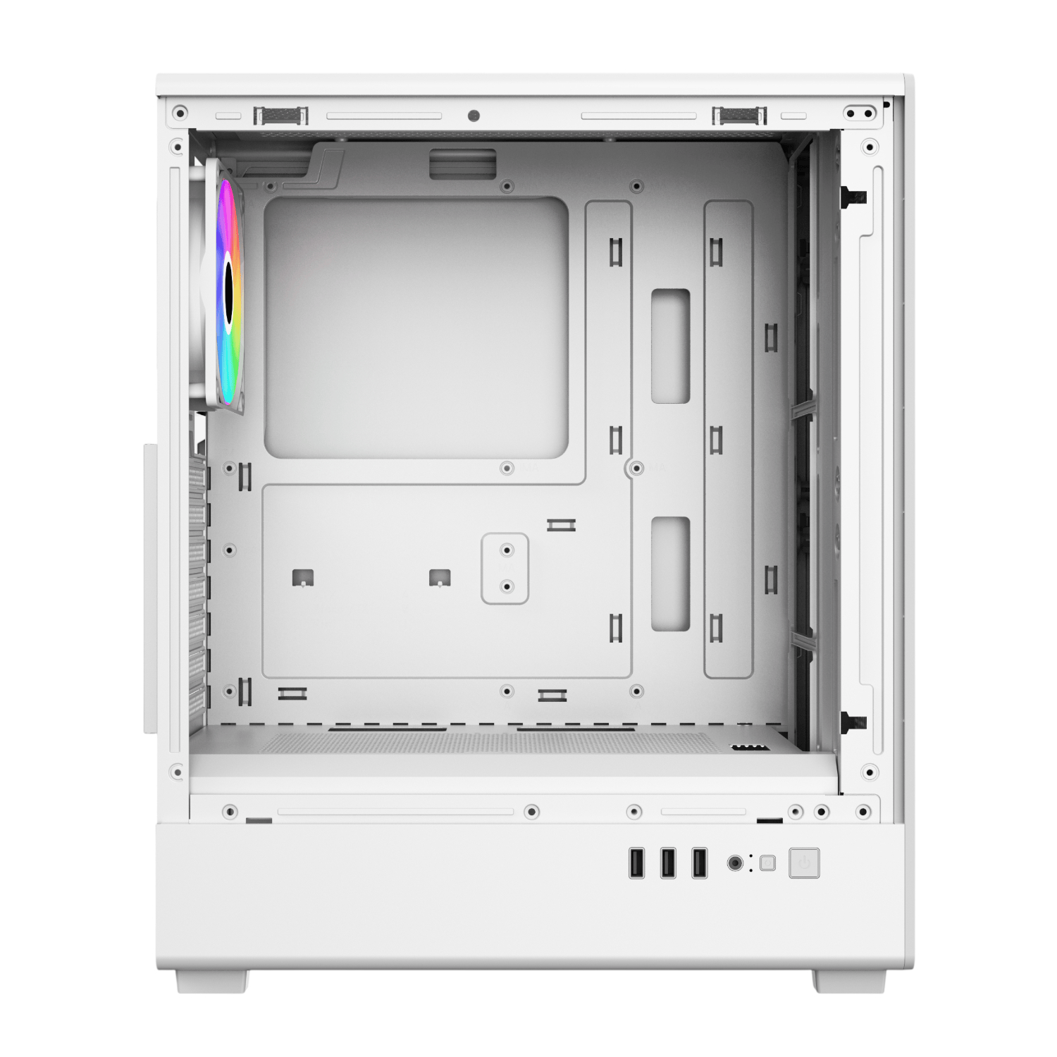 FSP M221 ATX Mid Tower Gaming Chassis - White 8