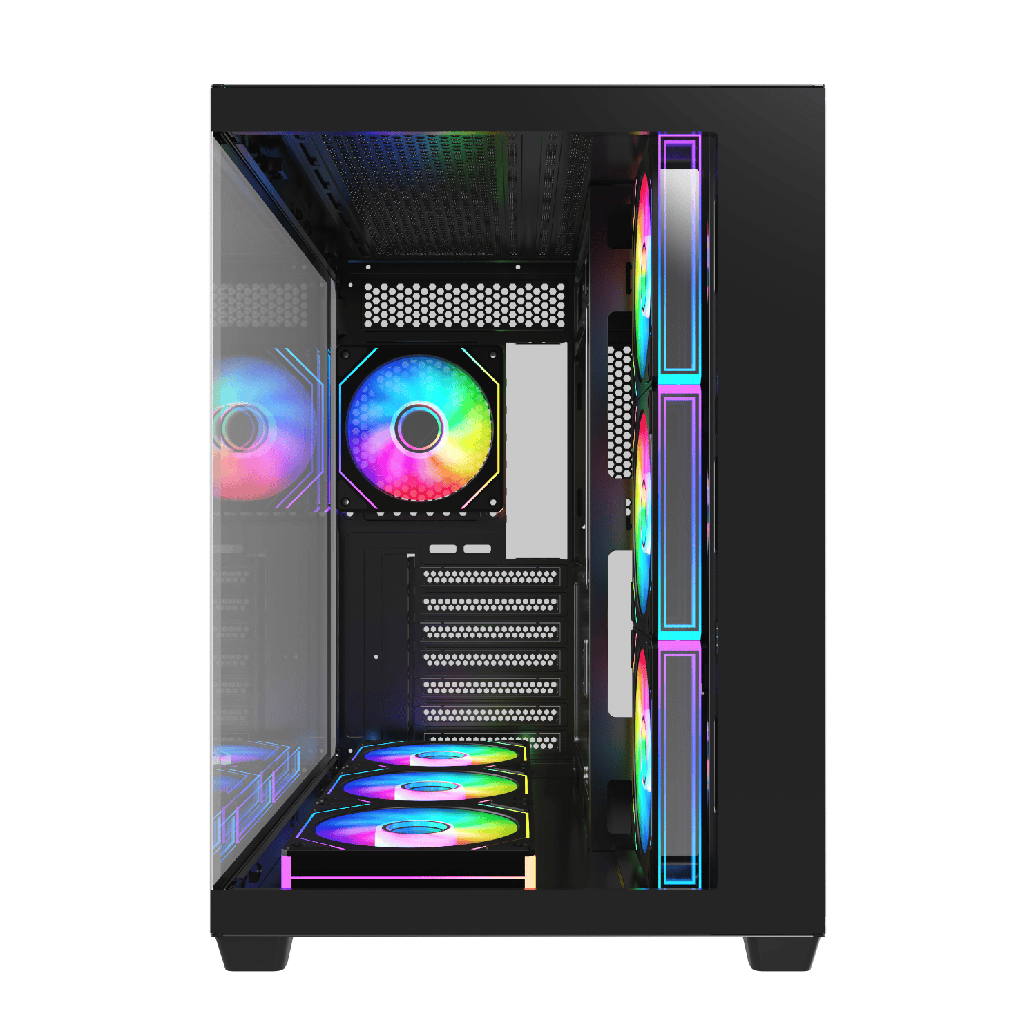 FSP M341 ARGB ATX Mid Tower Gaming Chassis - Black 2