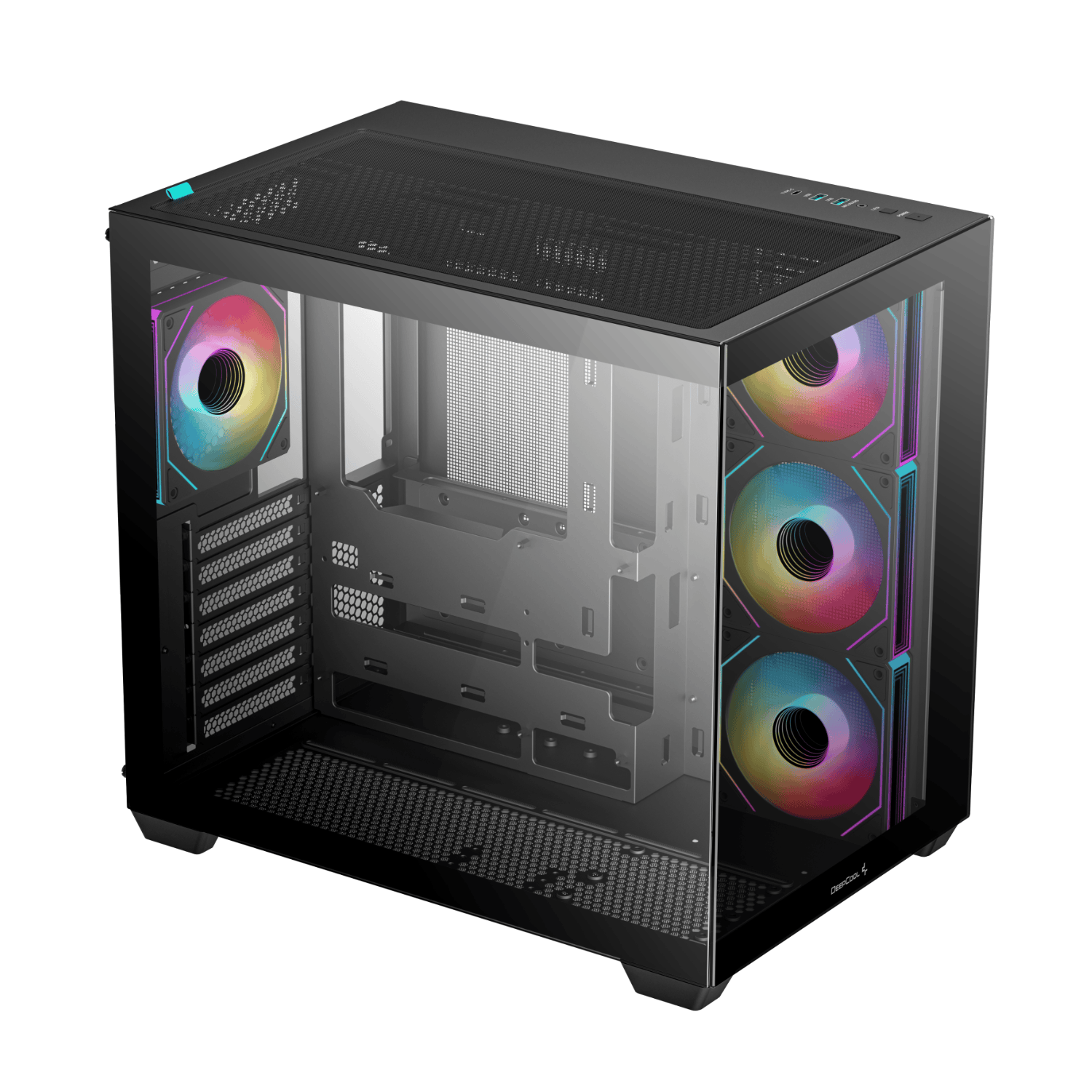 DeepCool CG530 4F Tempered Glass ATX Gaming Chassis - Black 3