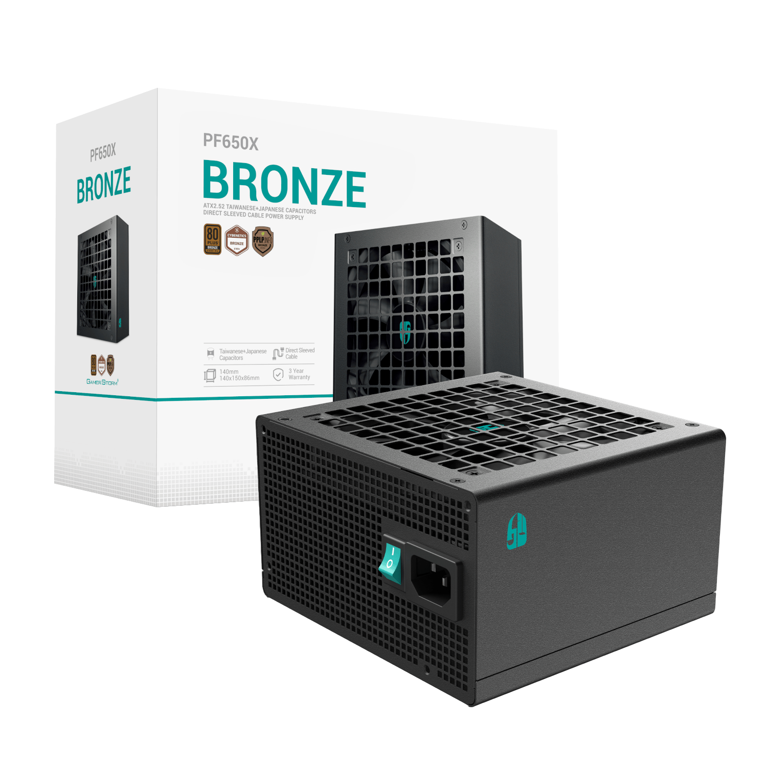 Deepcool PF650-X 650W 80 PLUS Bronze Non-Modular Power Supply