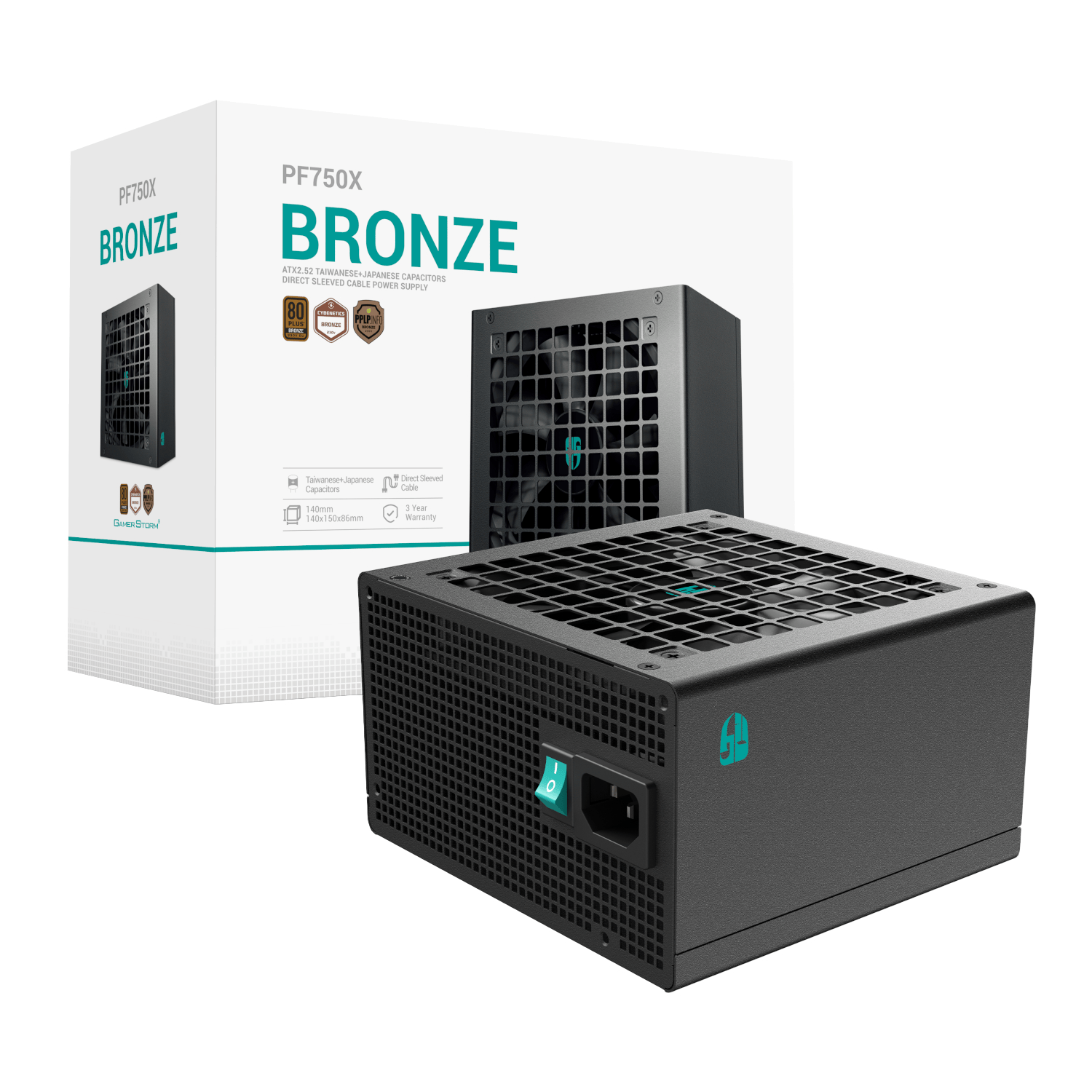 Deepcool PF750-X 750W 80 PLUS Bronze Non-Modular Power Supply