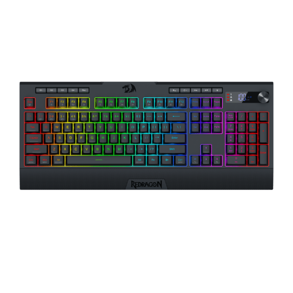 Redragon K525 SHIVA LCD MAX RGB Wireless Gaming Keyboard - Black