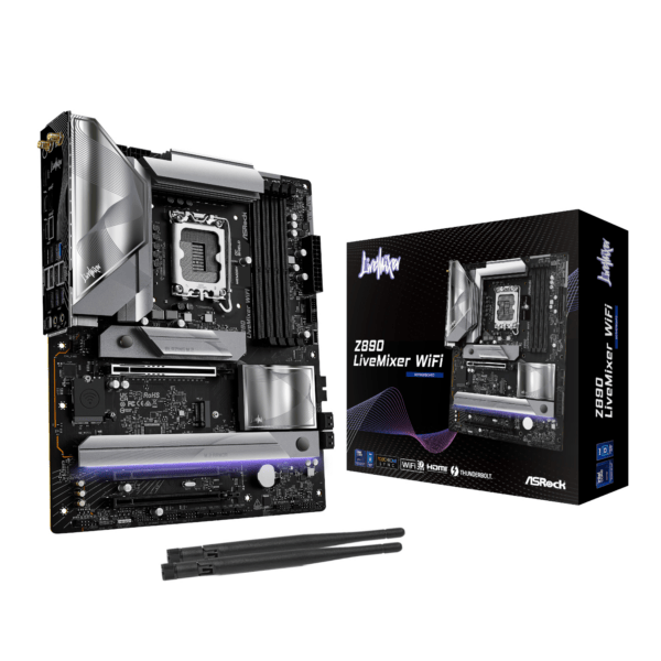 ASRock Z890 LiveMixer Wi-Fi Intel LGA 1851 ATX Gaming Motherboard